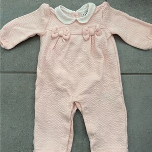 Janie & Jack Pink Quilted Kids One Piece